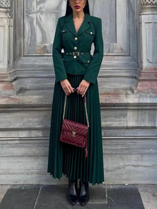 Tiffany Luxe Suit With Skirt