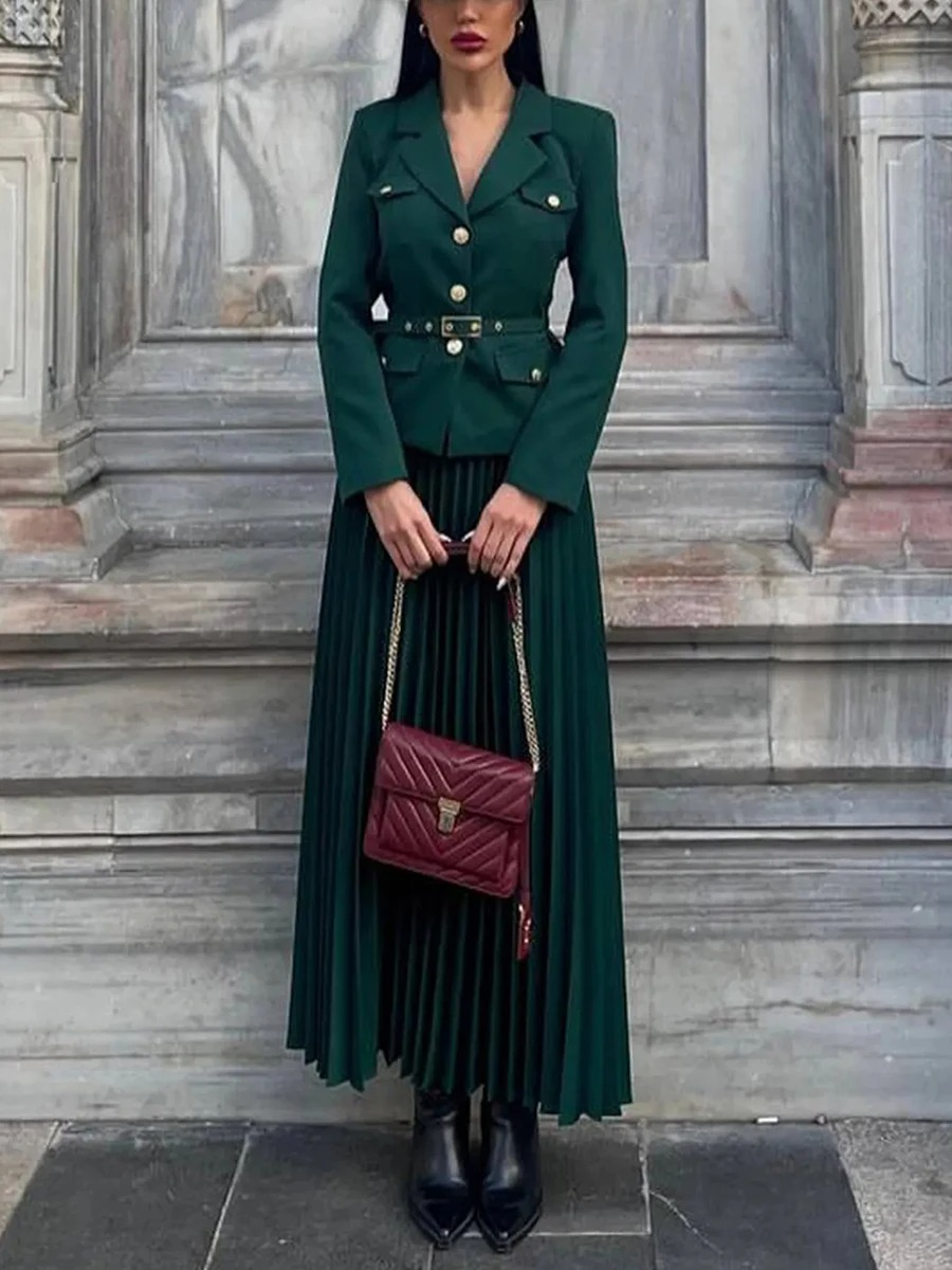 Tiffany Luxe Suit With Skirt