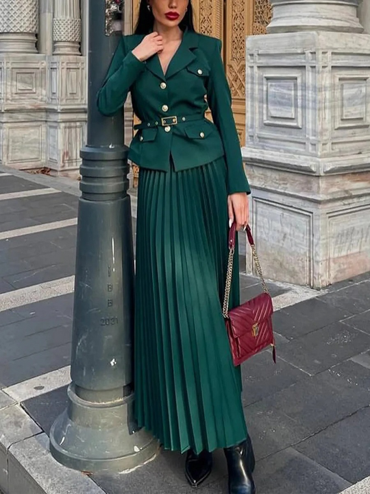 Tiffany Luxe Suit With Skirt