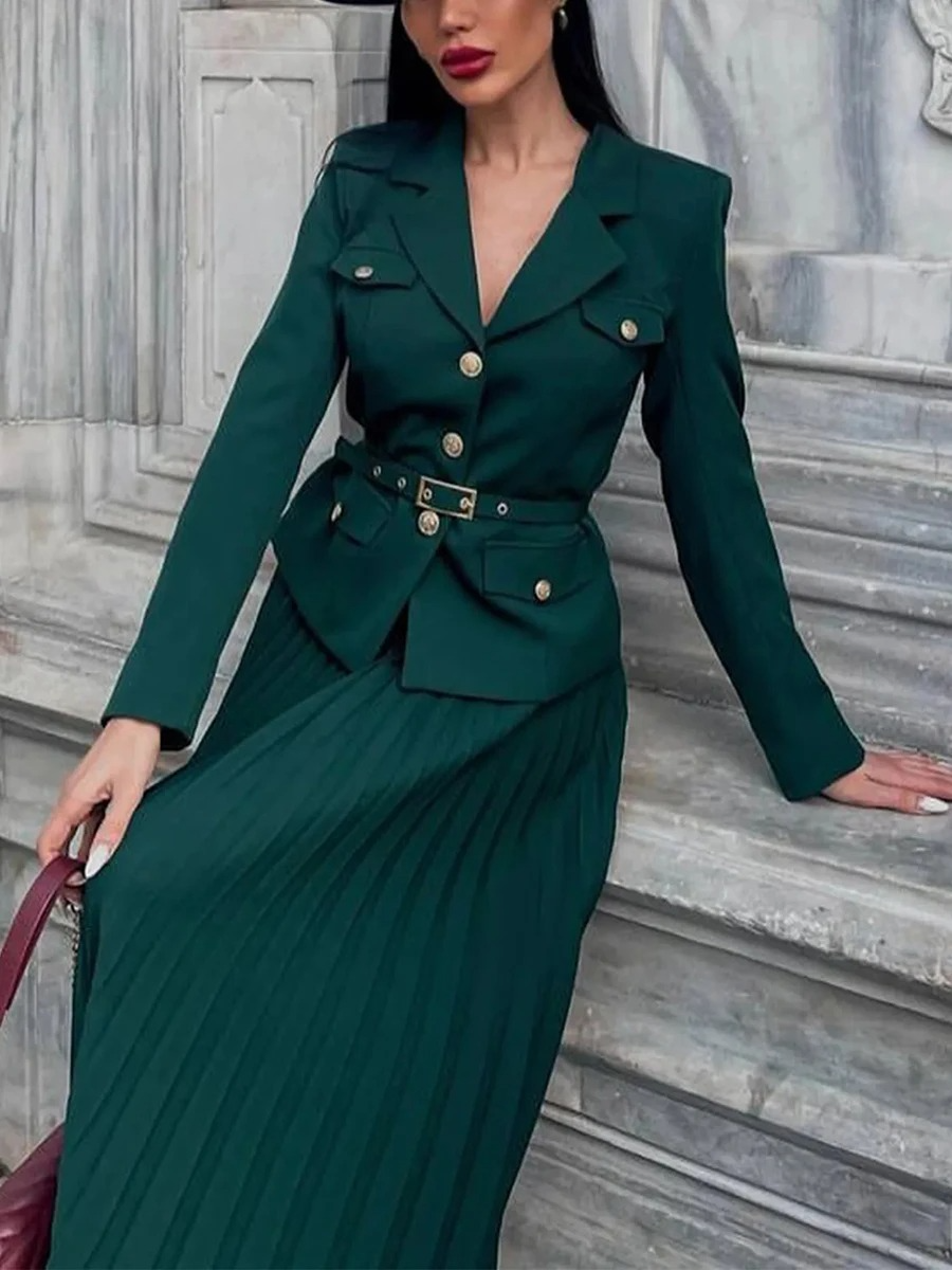 Tiffany Luxe Suit With Skirt