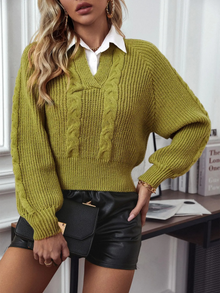 Ambre Statement Shirt with Attached Sweater