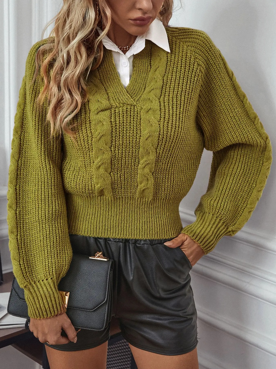 Ambre Statement Shirt with Attached Sweater