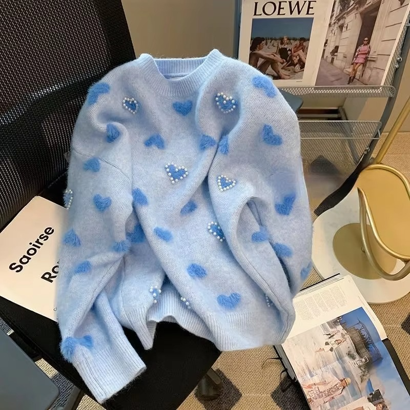 Rosie 3D pearl Detailing Sweaters