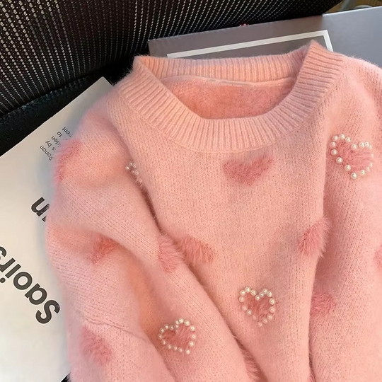 Rosie 3D pearl Detailing Sweaters