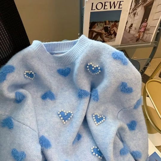 Rosie 3D pearl Detailing Sweaters