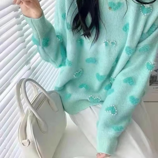 Rosie 3D pearl Detailing Sweaters