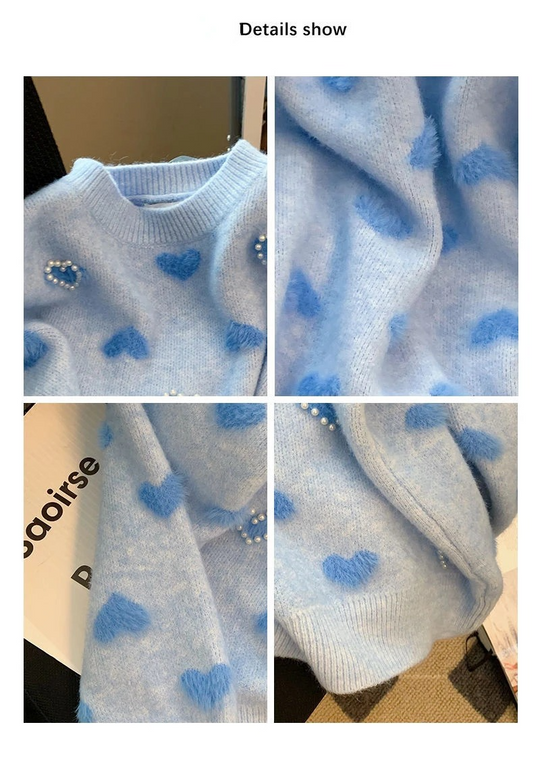 Rosie 3D pearl Detailing Sweaters