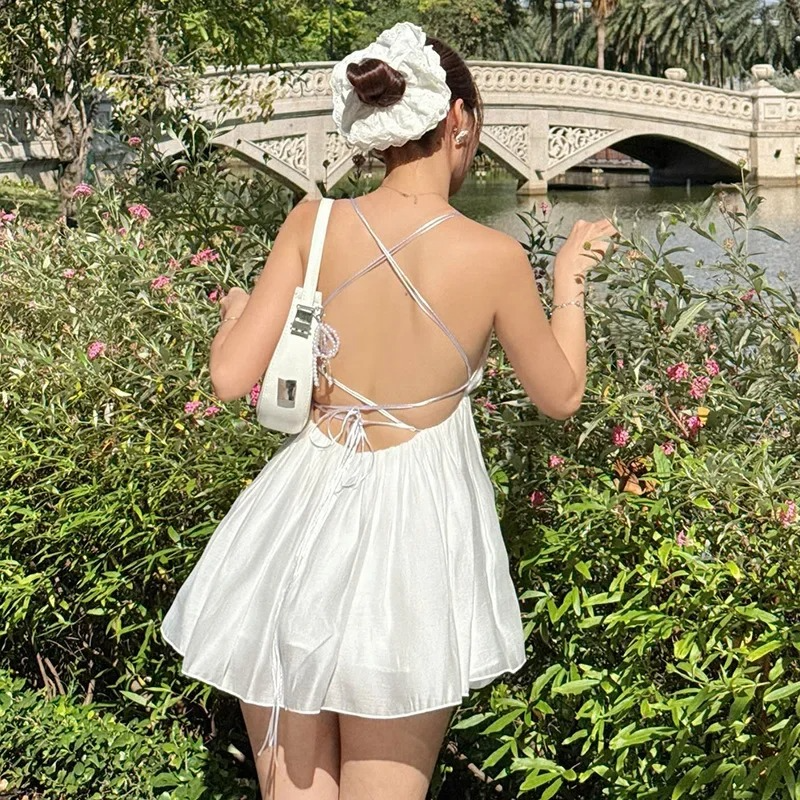 Lara Flounced Mini Dress