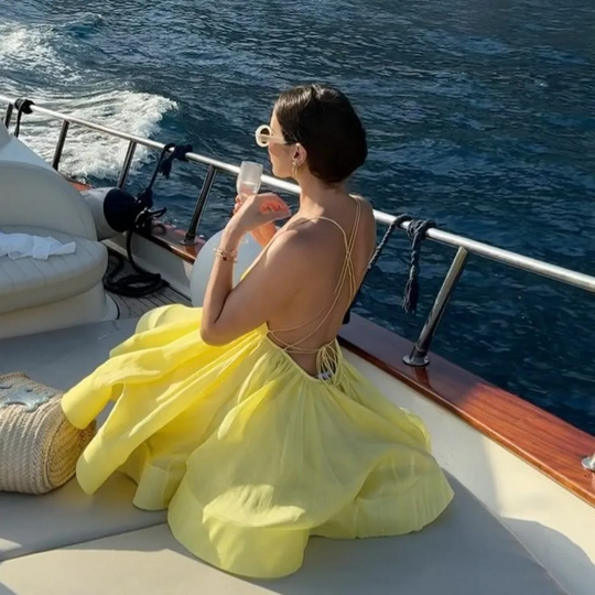 Lara Flounced Mini Dress