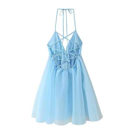 Lara Flounced Mini Dress