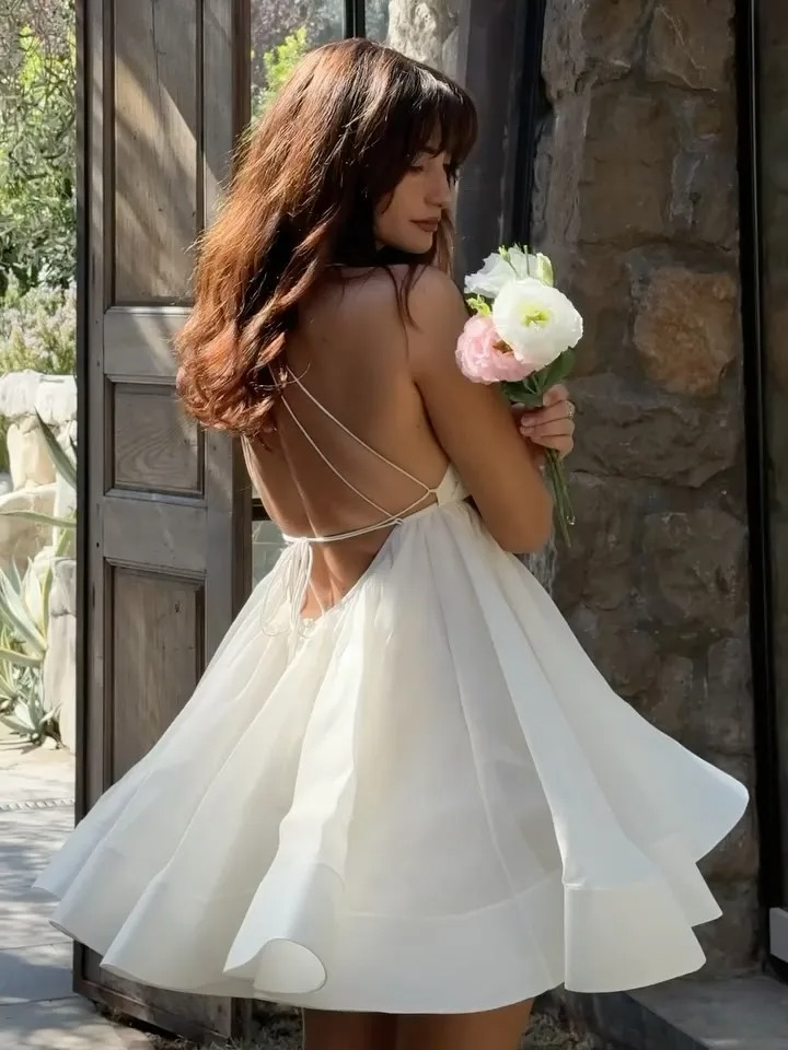 Lara Flounced Mini Dress