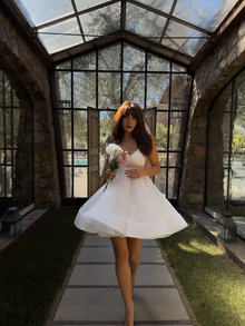 Lara Flounced Mini Dress