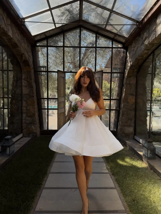 Lara Flounced Mini Dress