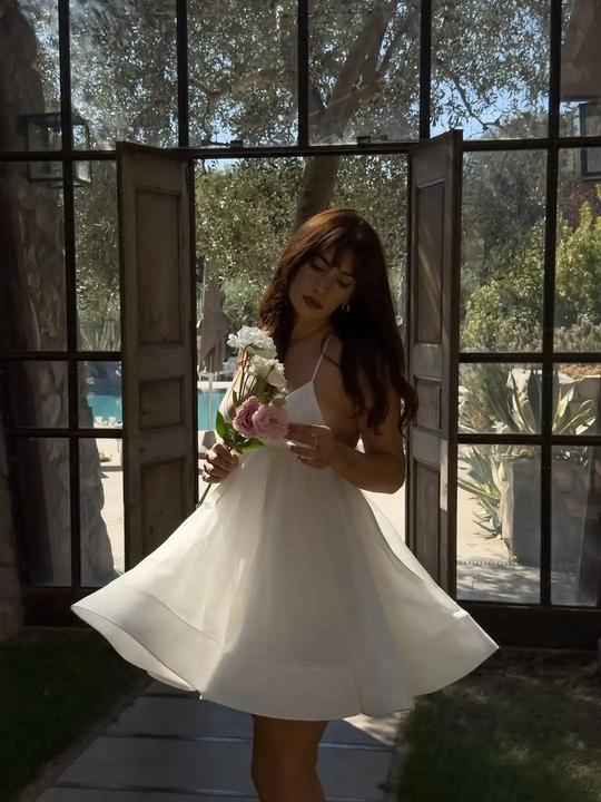 Lara Flounced Mini Dress