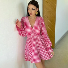 Cherry Gingham Mini Dress
