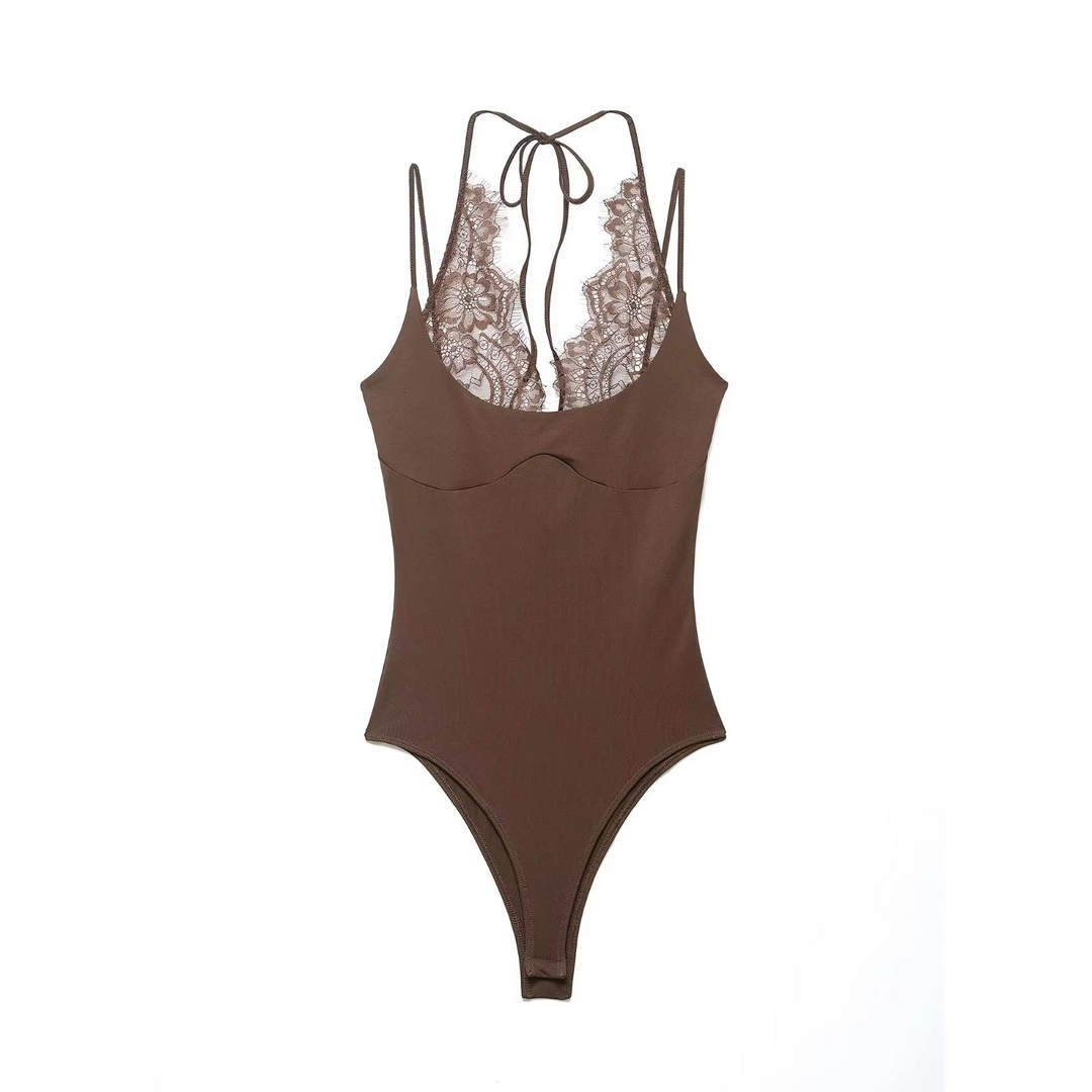 Demi Lace Trim Bodysuit