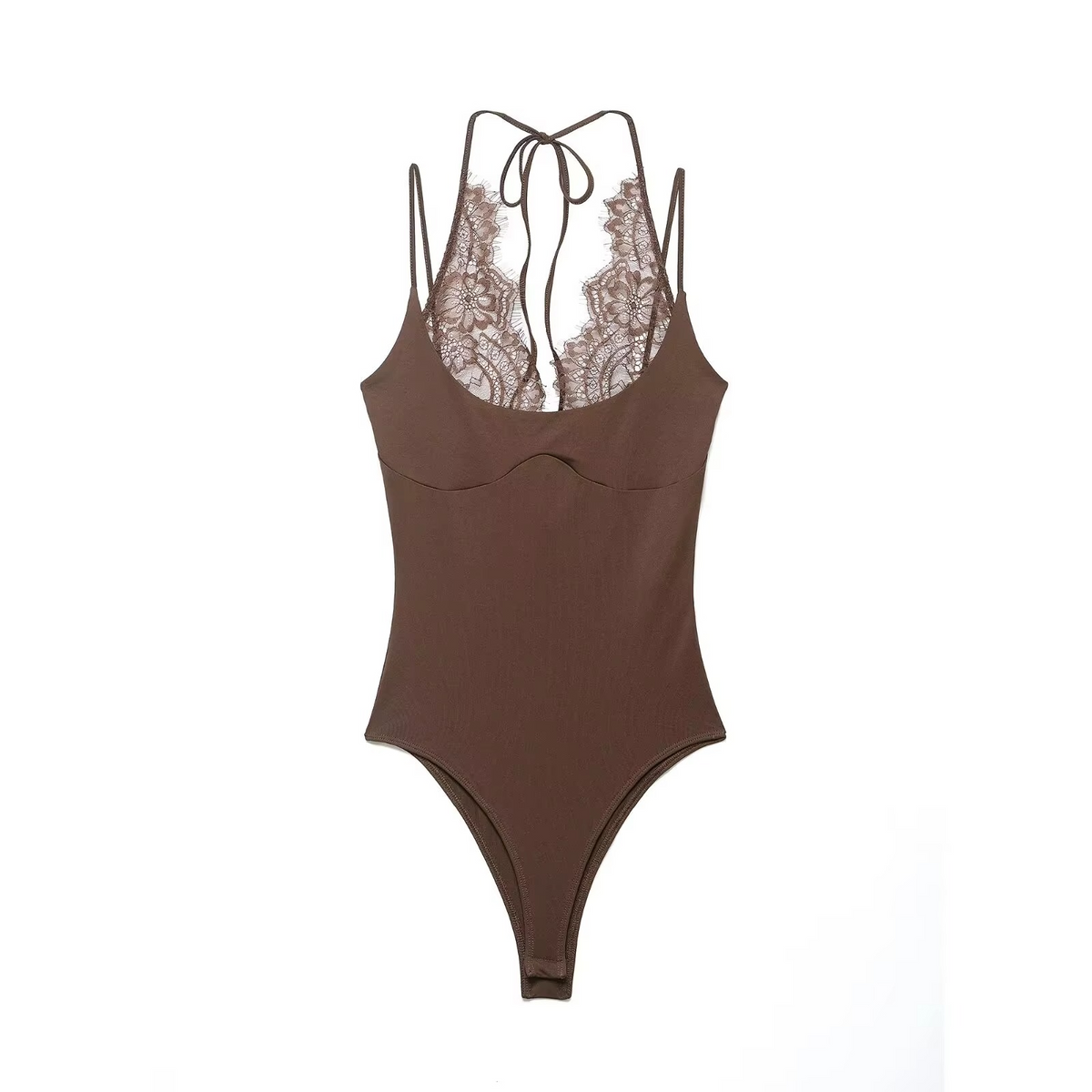 Demi Lace Trim Bodysuit