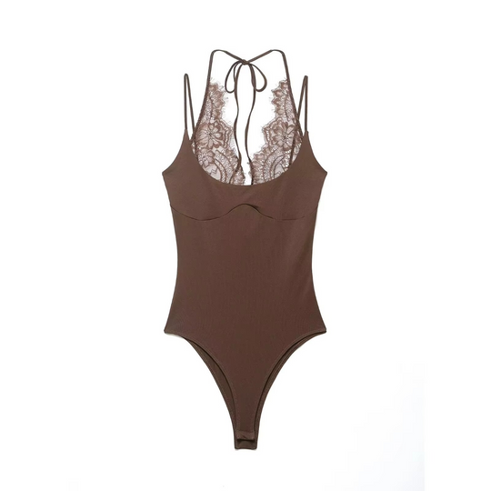 Demi Lace Trim Bodysuit