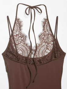 Demi Lace Trim Bodysuit