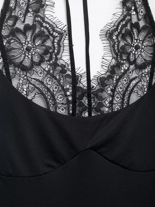 Demi Lace Trim Bodysuit