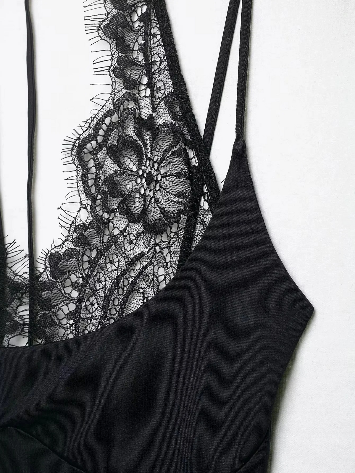 Demi Lace Trim Bodysuit