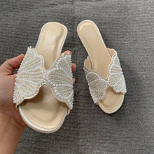 Serena Faux Pearl Applique Flats