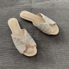 Serena Faux Pearl Applique Flats