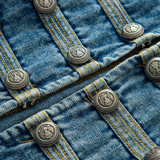 Alison Cropped Vintage Denim Jacket