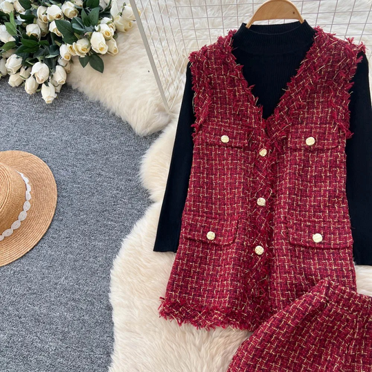 Paisley Tweed Three Piece Luxury TrackSets