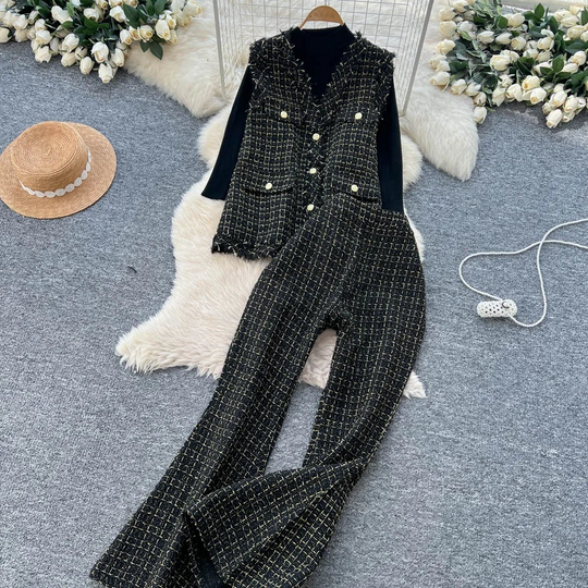 Paisley Tweed Three Piece Luxury TrackSets