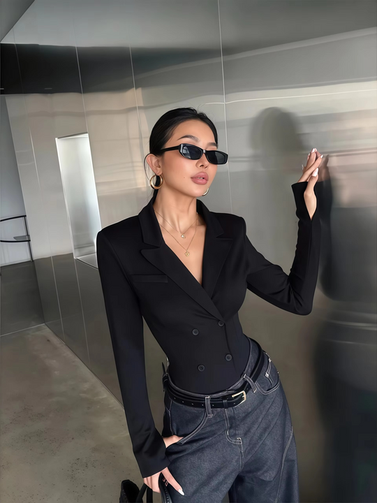 Amelia Collared Bodysuit