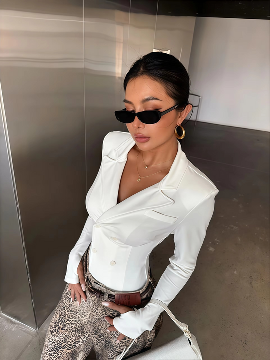 Amelia Collared Bodysuit