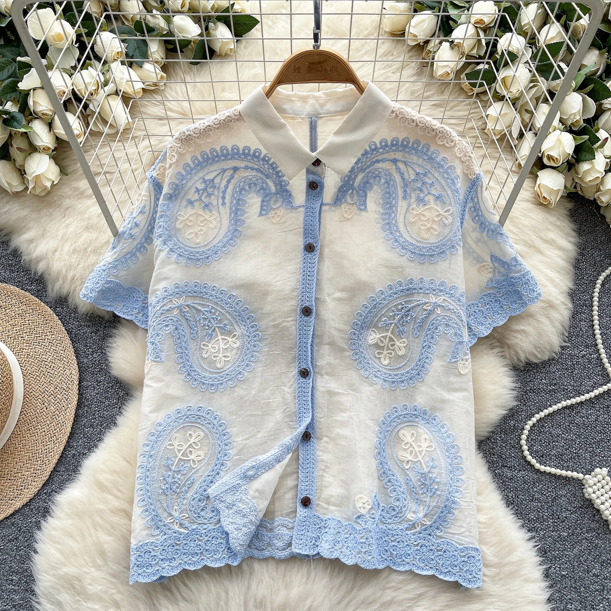Julie Premium Embroidered Shirt