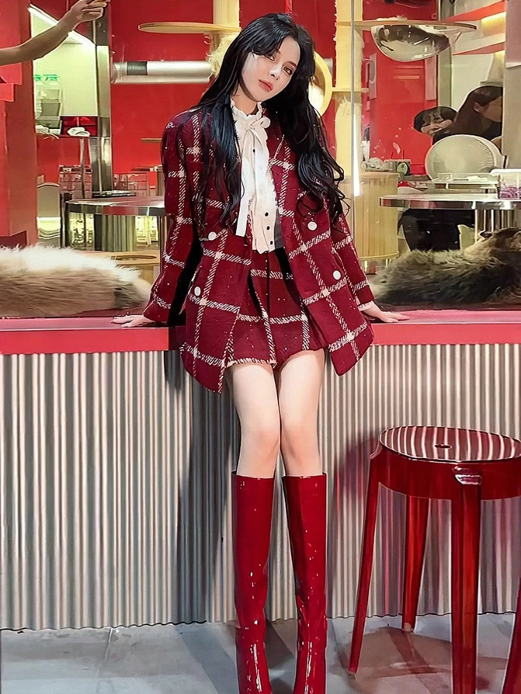 Judy Tweed Coord Set with Bag