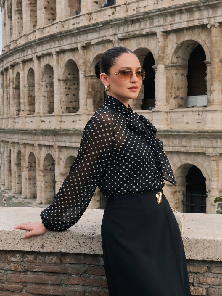 Gabriella Polka Dot Blouse
