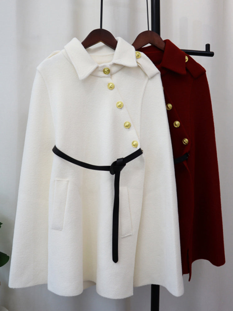 Leslie Buttoned Woolen Cover Up