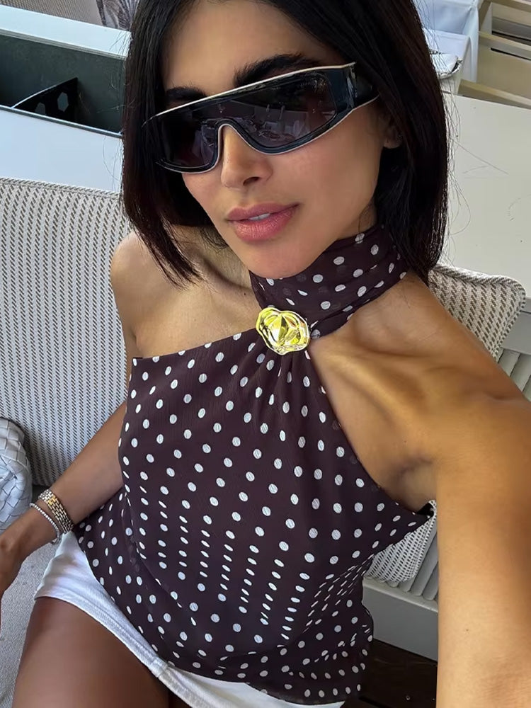 Aspen Top With Attached Scarf