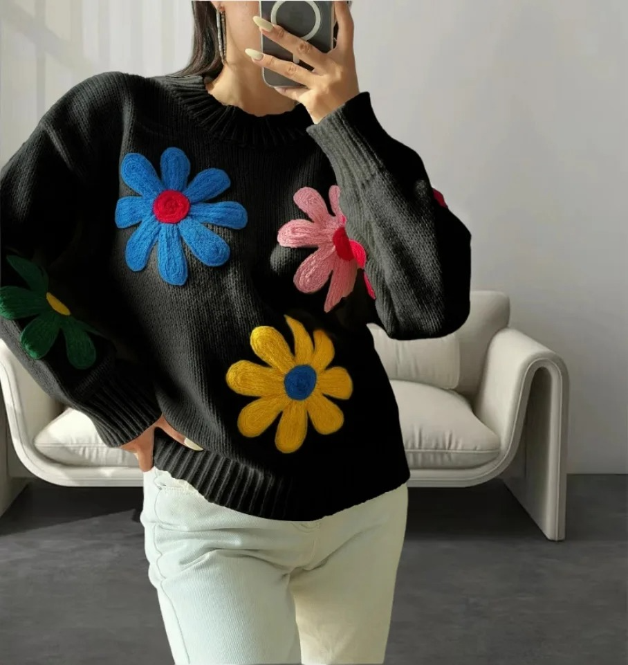 Flora 3D detailing Sweaters