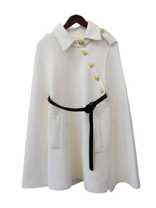 Leslie Buttoned Woolen Cover Up