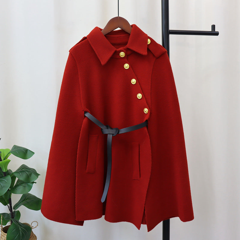 Leslie Buttoned Woolen Cover Up