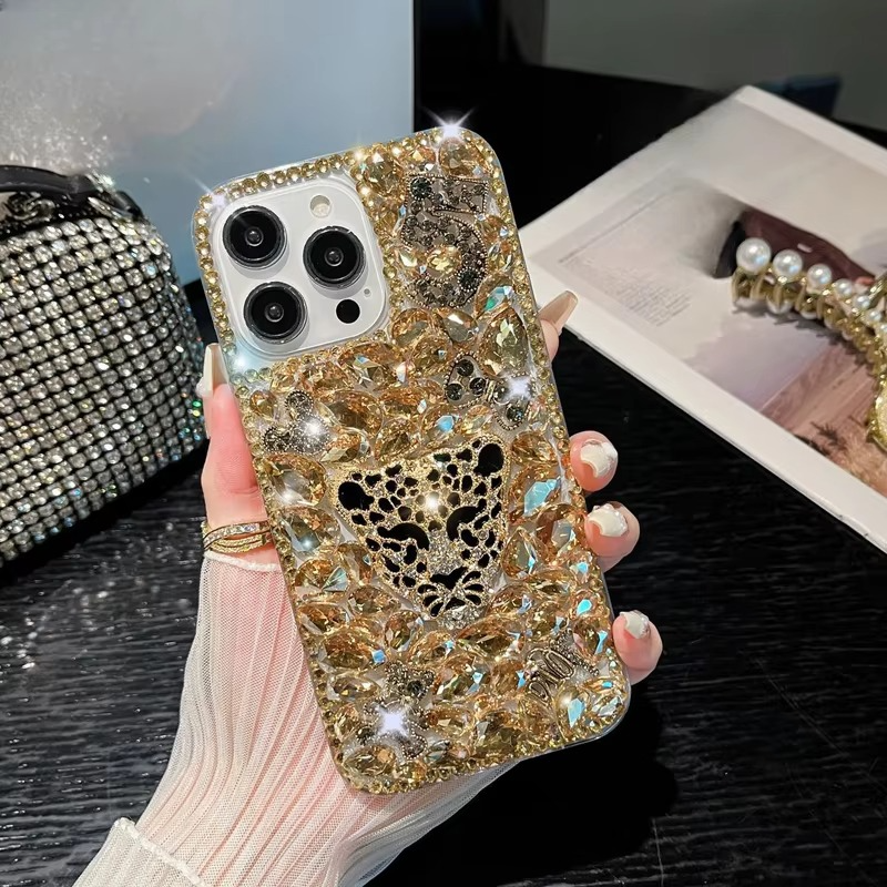 3D Bling Stone Work Shockproof Mobile Case