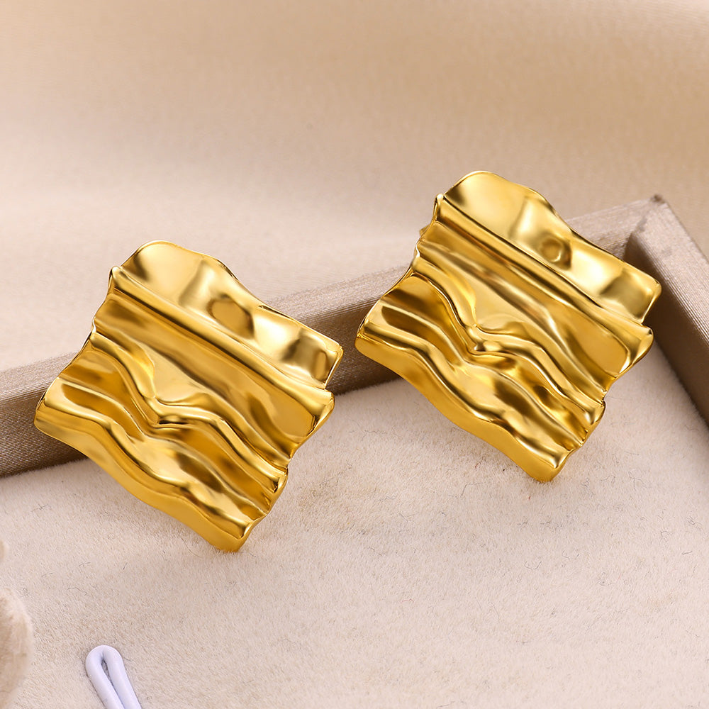 Luna Geometric Anti Tarnish Studs