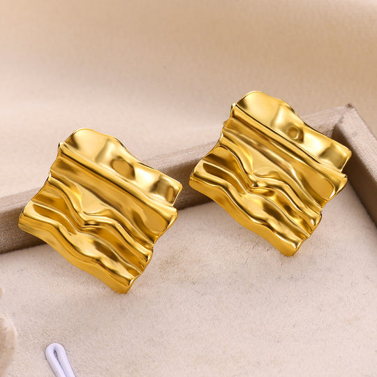 Luna Geometric Anti Tarnish Studs