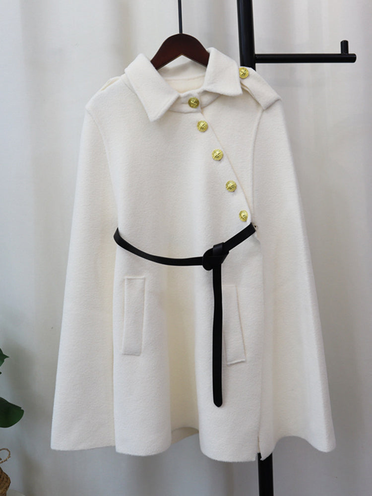 Leslie Buttoned Woolen Cover Up