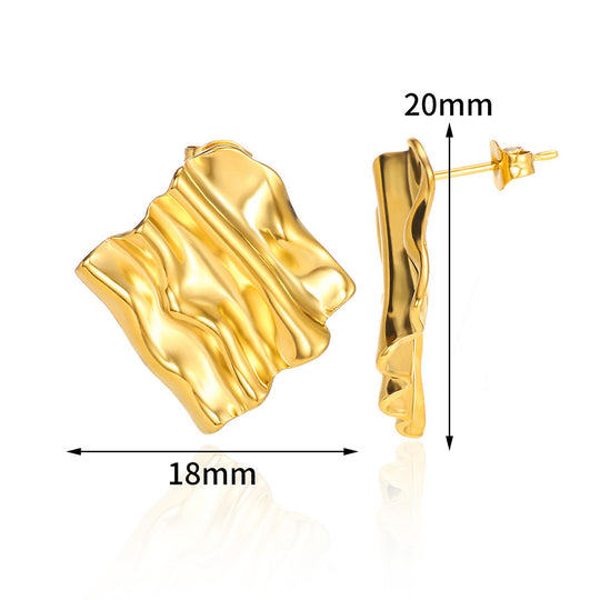 Luna Geometric Anti Tarnish Studs