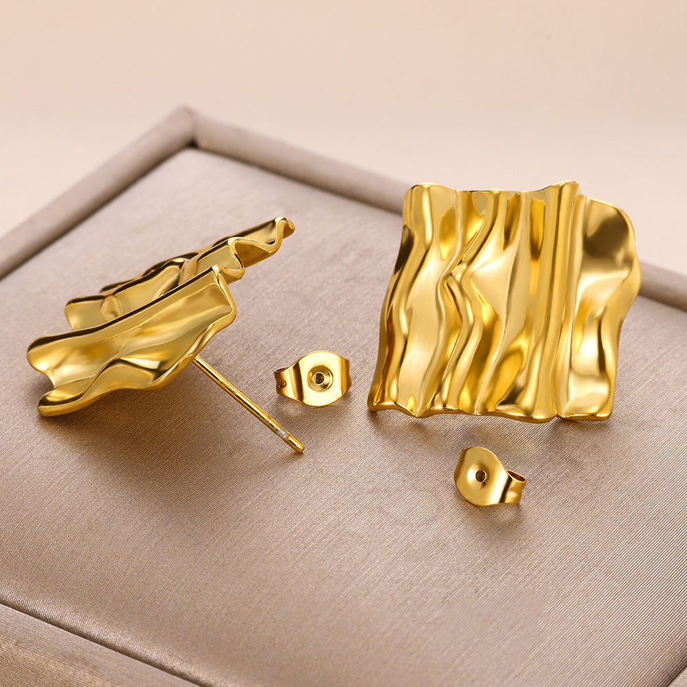 Luna Geometric Anti Tarnish Studs