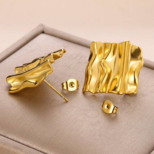 Luna Geometric Anti Tarnish Studs