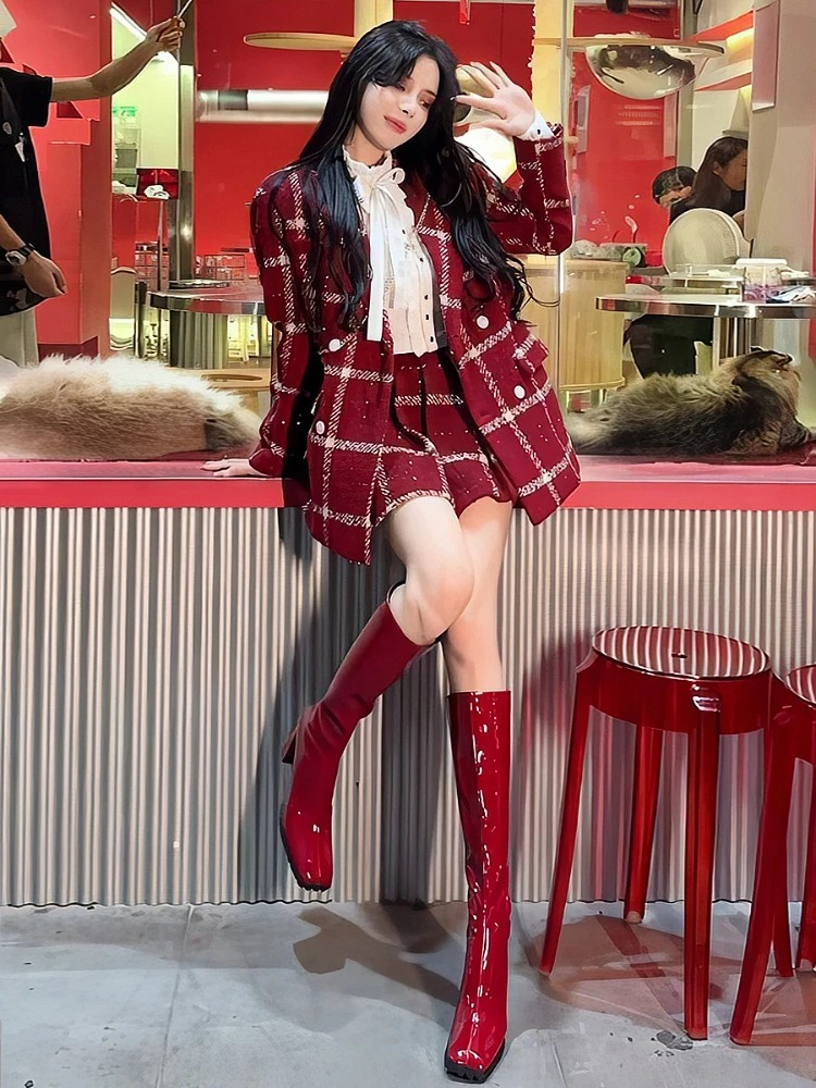 Judy Tweed Coord Set with Bag
