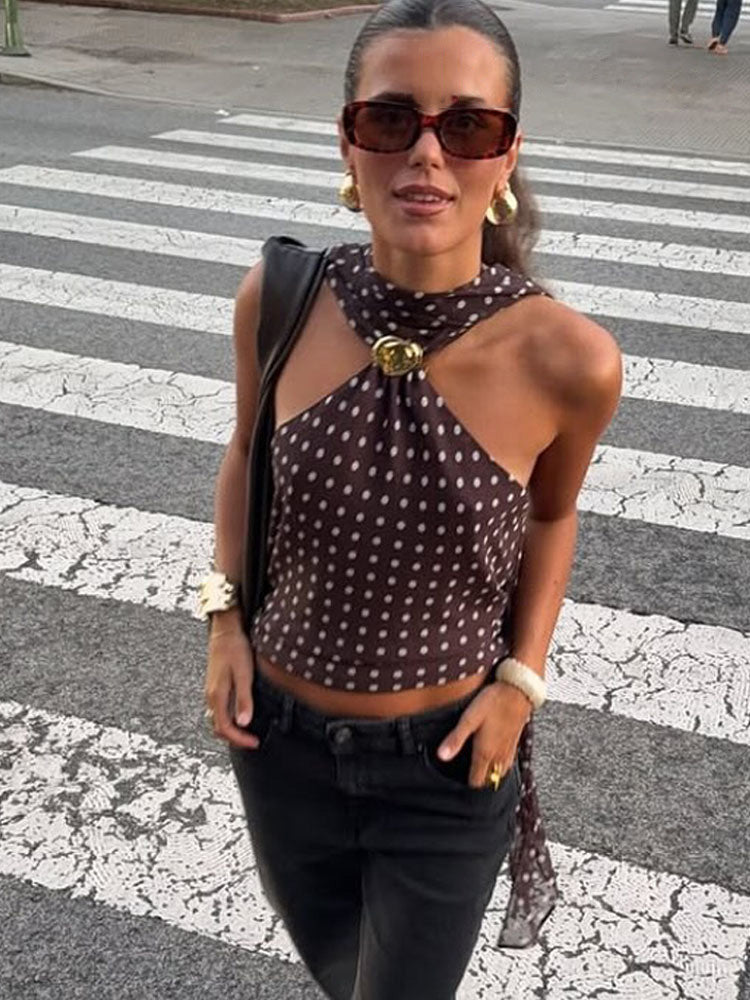 Aspen Top With Attached Scarf