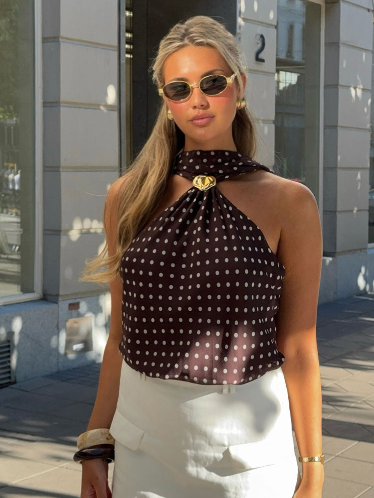 Aspen Top With Attached Scarf